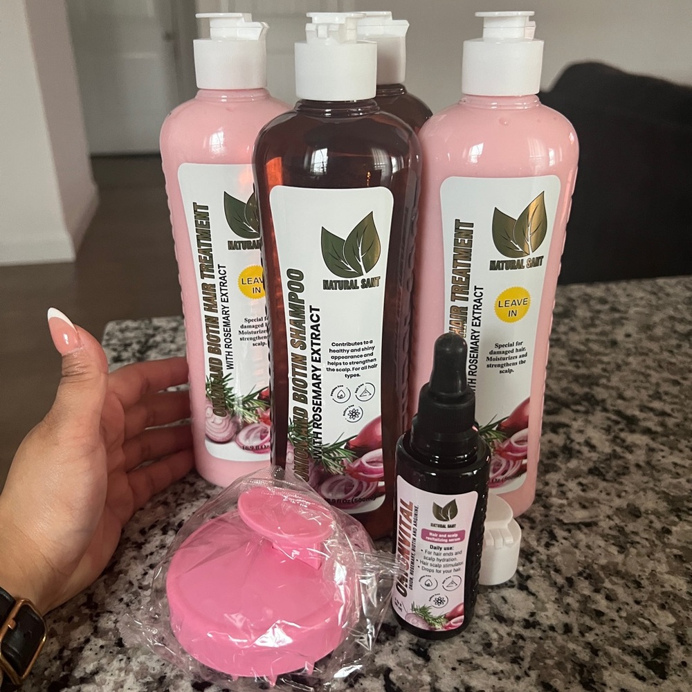 Natural Sant - Onion and Rosemary Extract haircare set (6 items) - Picture 2 of 6